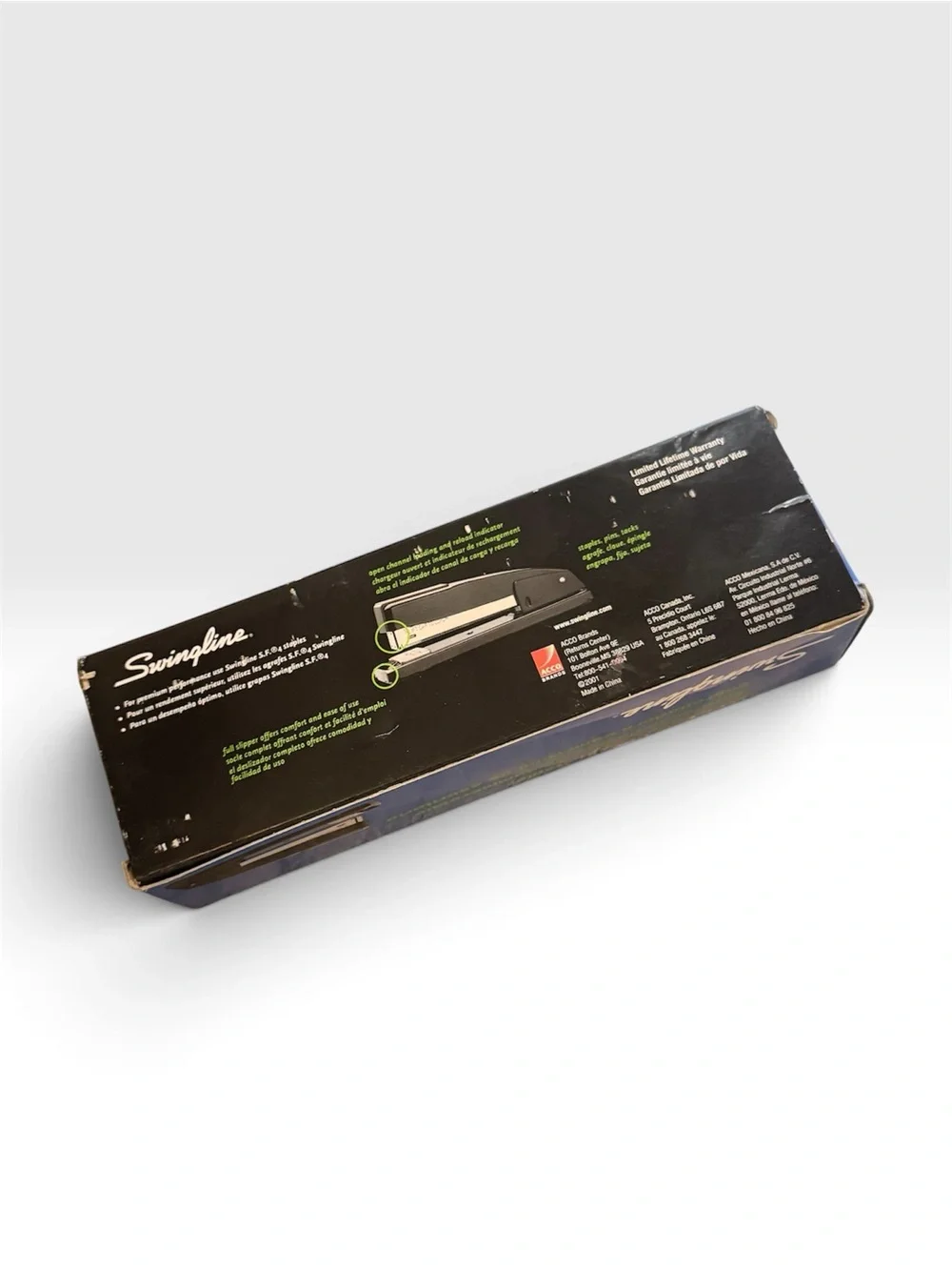 Swingline Blue Commercial Desk Stapler - Black